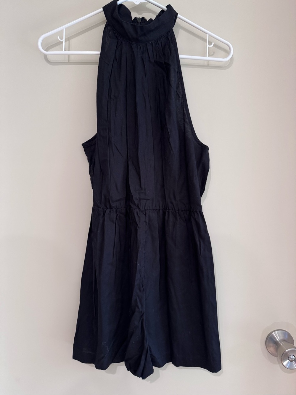 High Neck Romper - Black